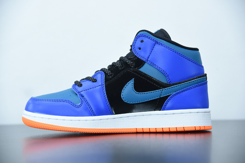 air jordan 1 mid racer blue green abyss 554725-440