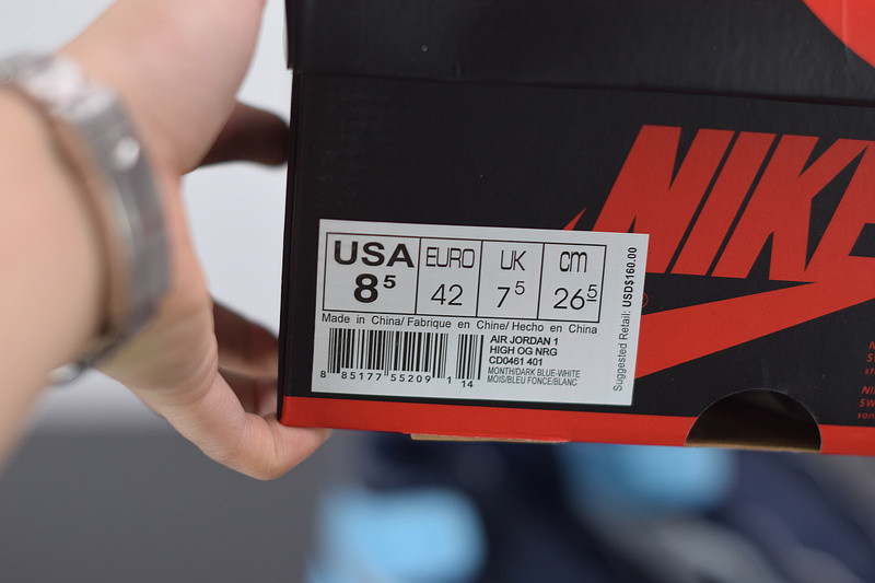 air jordan 1 retro high og "unc" cd0461-401