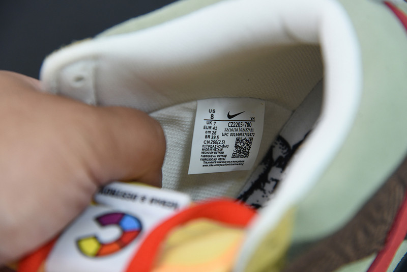 color skates x nike sb dunk high kebab and destroy cz2205-700