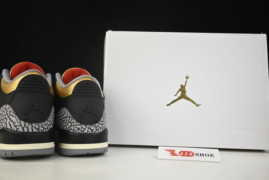 air jordan 3 “black gold” ck9246-067