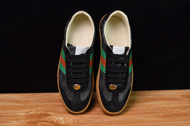 g*u*i jbg leather and suede