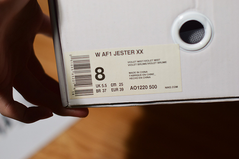 nike air force 1 low jester “violet mist”(w) ao1220-500