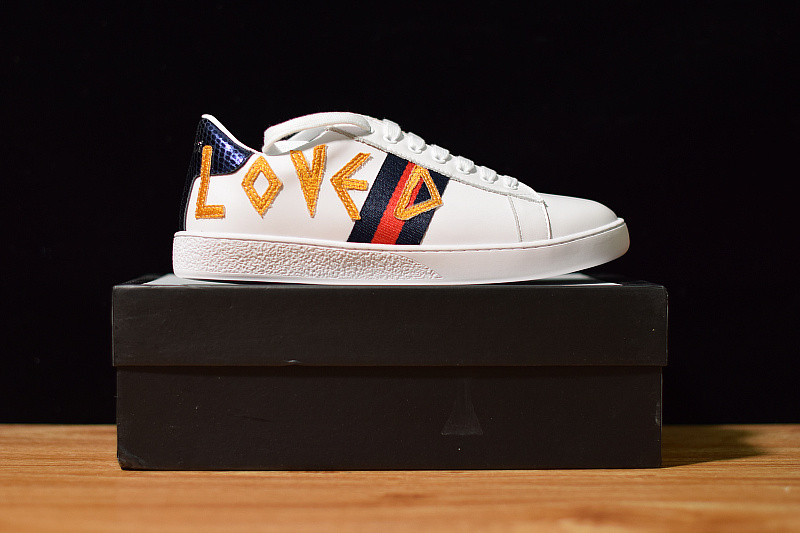 g*u*i ace embroidered low-top sneaker