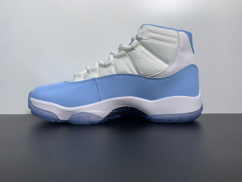 air jordan 11 “unc” white/university blue ct8012-141