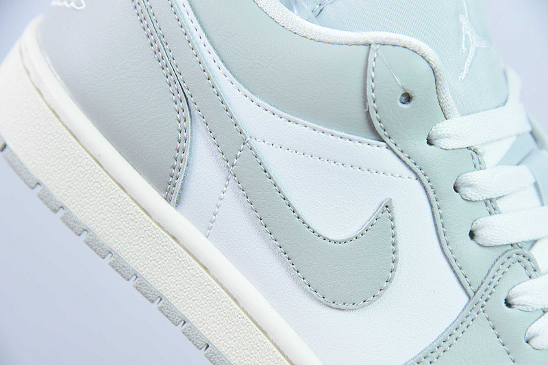air jordan 1 low "light grey/sail" dc0774-103