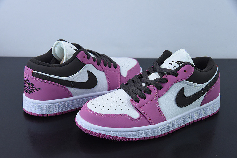 nike air jordan 1 low berry powder white black dc1767-160