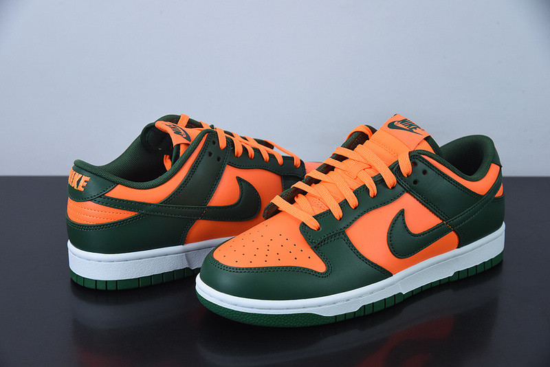 nike dunk low “miami hurricanes” dd1391-300