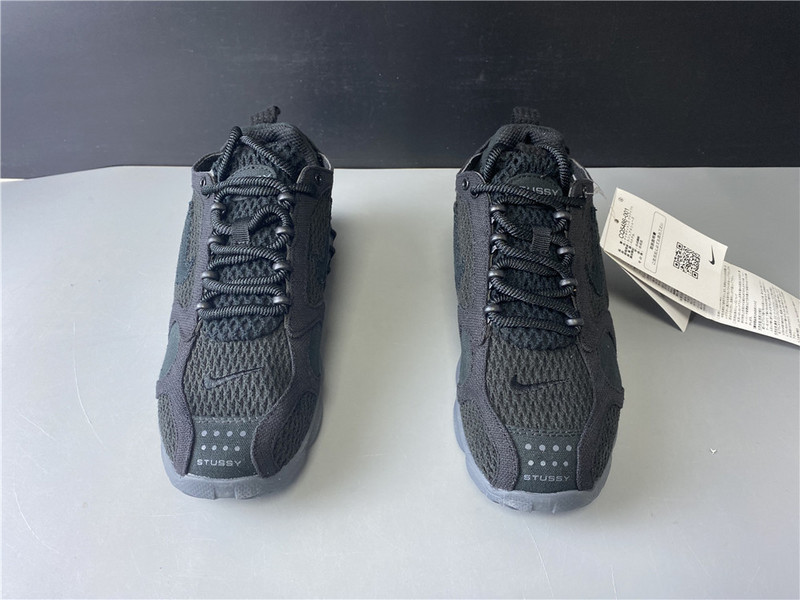 stussy x nike zoom spiridon cage 2 “black/cool grey” cu1854-001