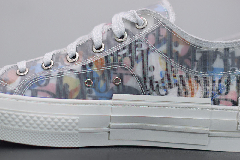 b23 low-top sneaker in dio* oblique with dio* and alex foxton print