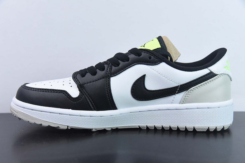 air jordan 1 low golf "black/white/volt" dd9315-108