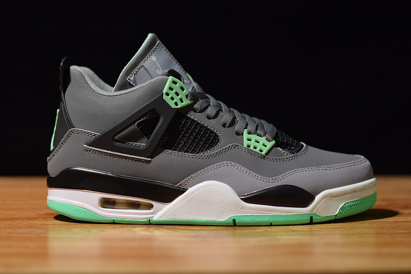 air jordan 4 retro "green glow" 308497-033