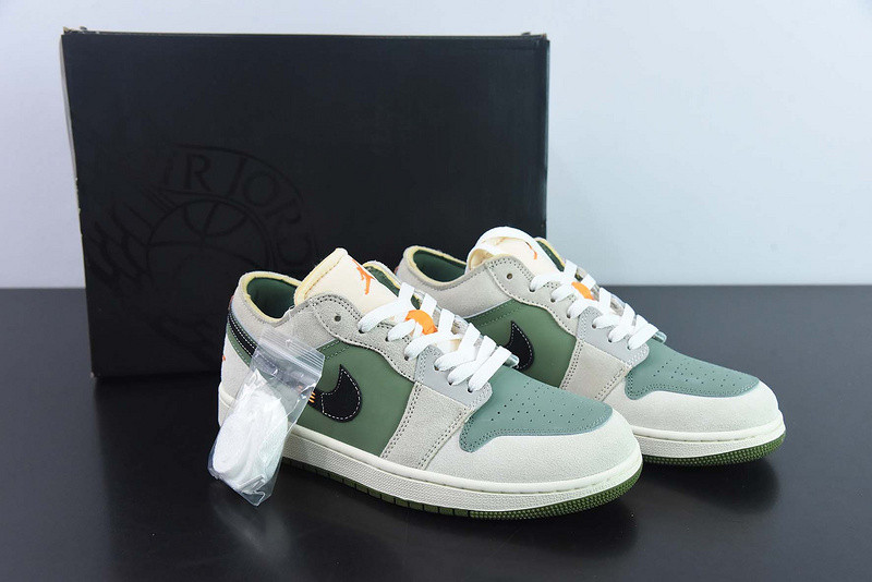 air jordan 1 low craft se “light olive” fd6819-300