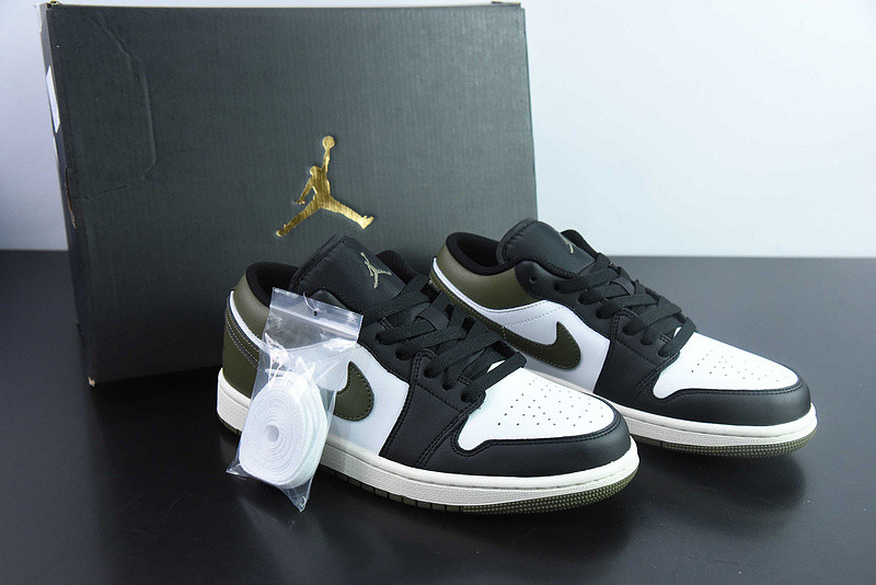 Air Jordan 1 Low Medium Olive 553558-092