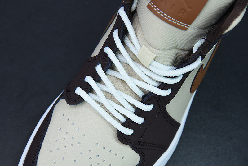 air jordan 1 mid se brown basalt oatmeal do6699-200