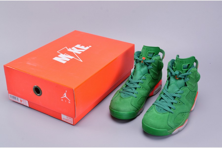 air jordan 6 retro nrg g8rd "gatorade" pine green mens aj5986-335