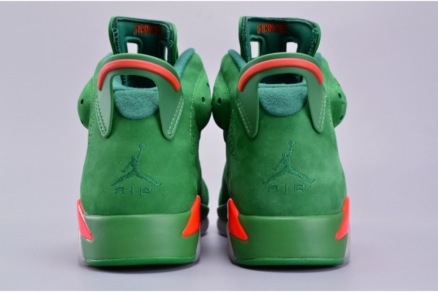 air jordan 6 retro nrg g8rd "gatorade" pine green mens aj5986-335